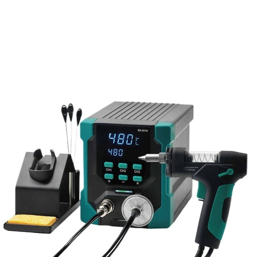 Desoldering Pump Electric Vacuum Station - 220V SS-331 LCD Elektrische Entlötmaschine Antistatisch