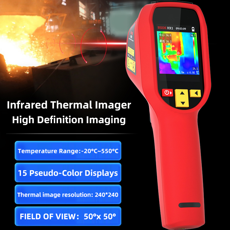 Thermal Imaging Camera Pcb Repair - HX1 Wärmebildkamera 240X240 Thermografie-Gerät Infrarot-Temperaturmessgerät für