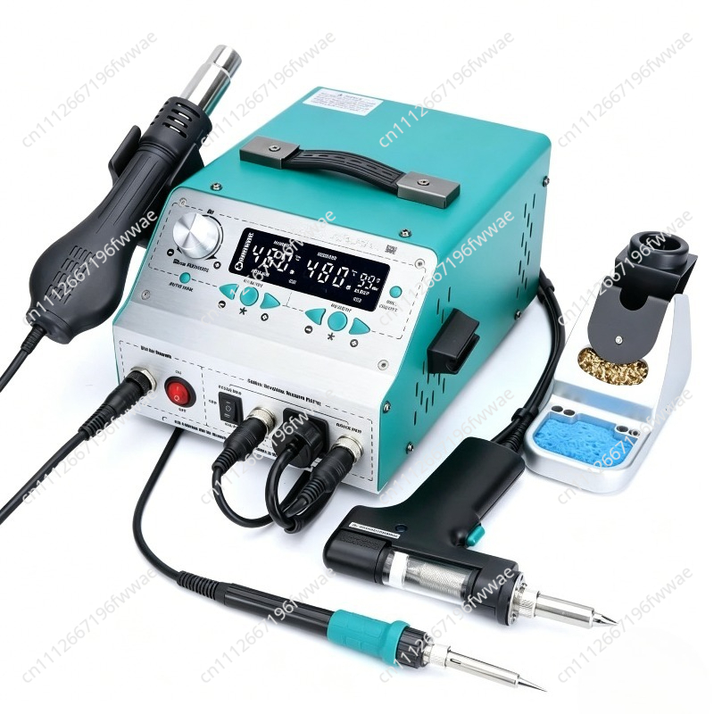 Desoldering Pump Electric Vacuum Station - Automatische elektrische Entlötpistole 110W Hochleistungs-Vakuumpumpe Lötkolben-Entfernungswerkzeug
