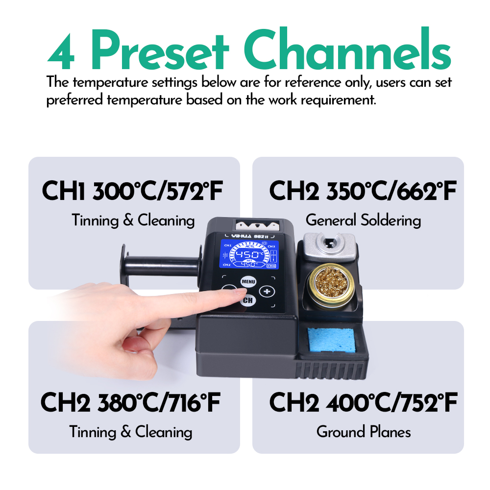 YIHUA 982-II Touchscreen C245  – C210 Precision Soldering Station Bewertung und Preis